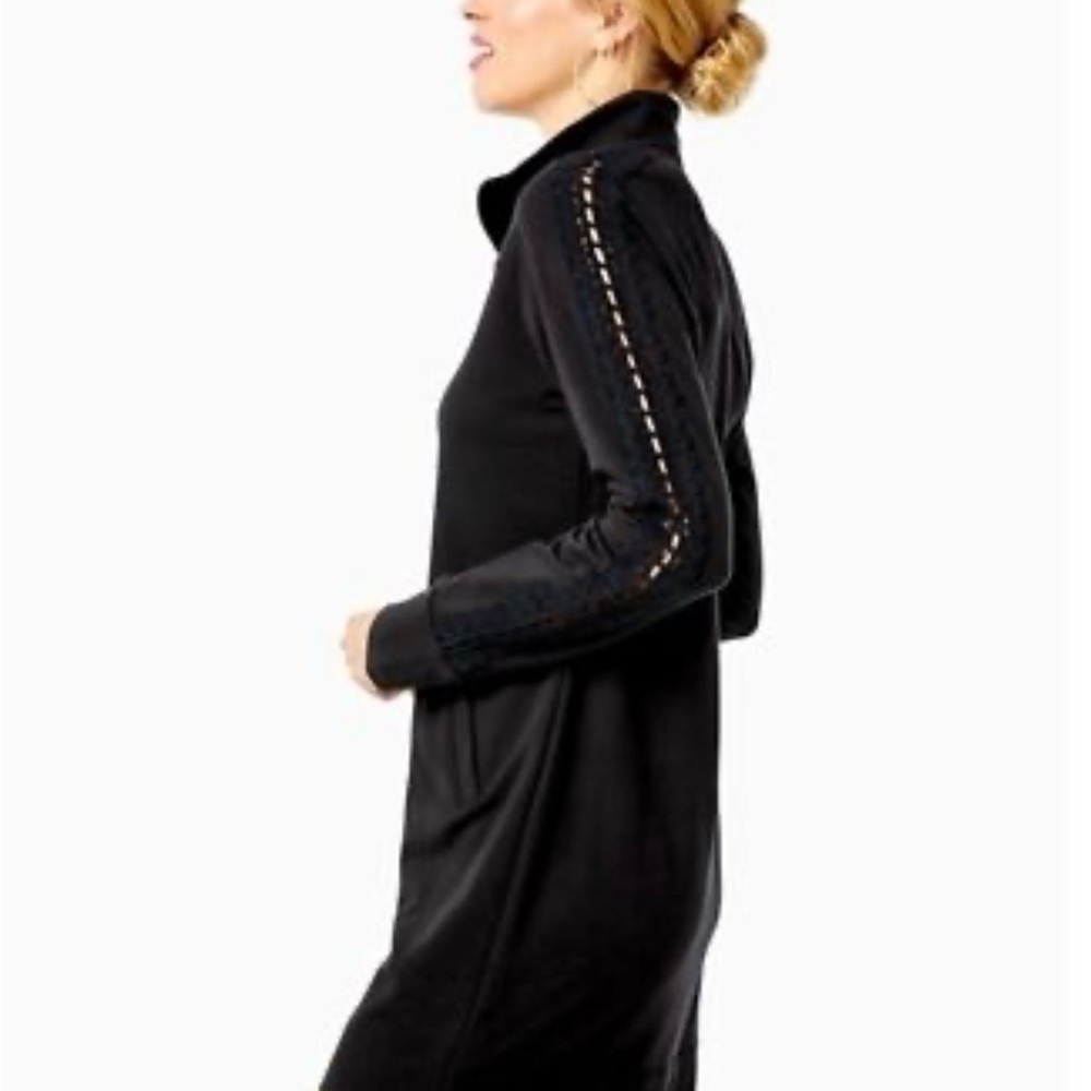 Lilly Pulitzer Skipper Solid Popover Dress in Onyx Black Size Small - Picture 3 of 7